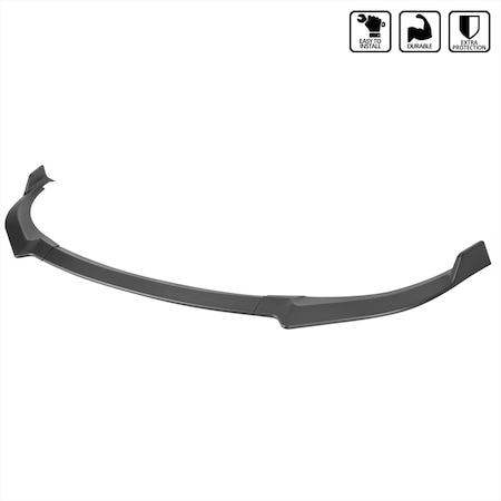 Spec-D Tuning FRONT BUMPER LIP MATTE BLACK LPF-STG18BK-PQ